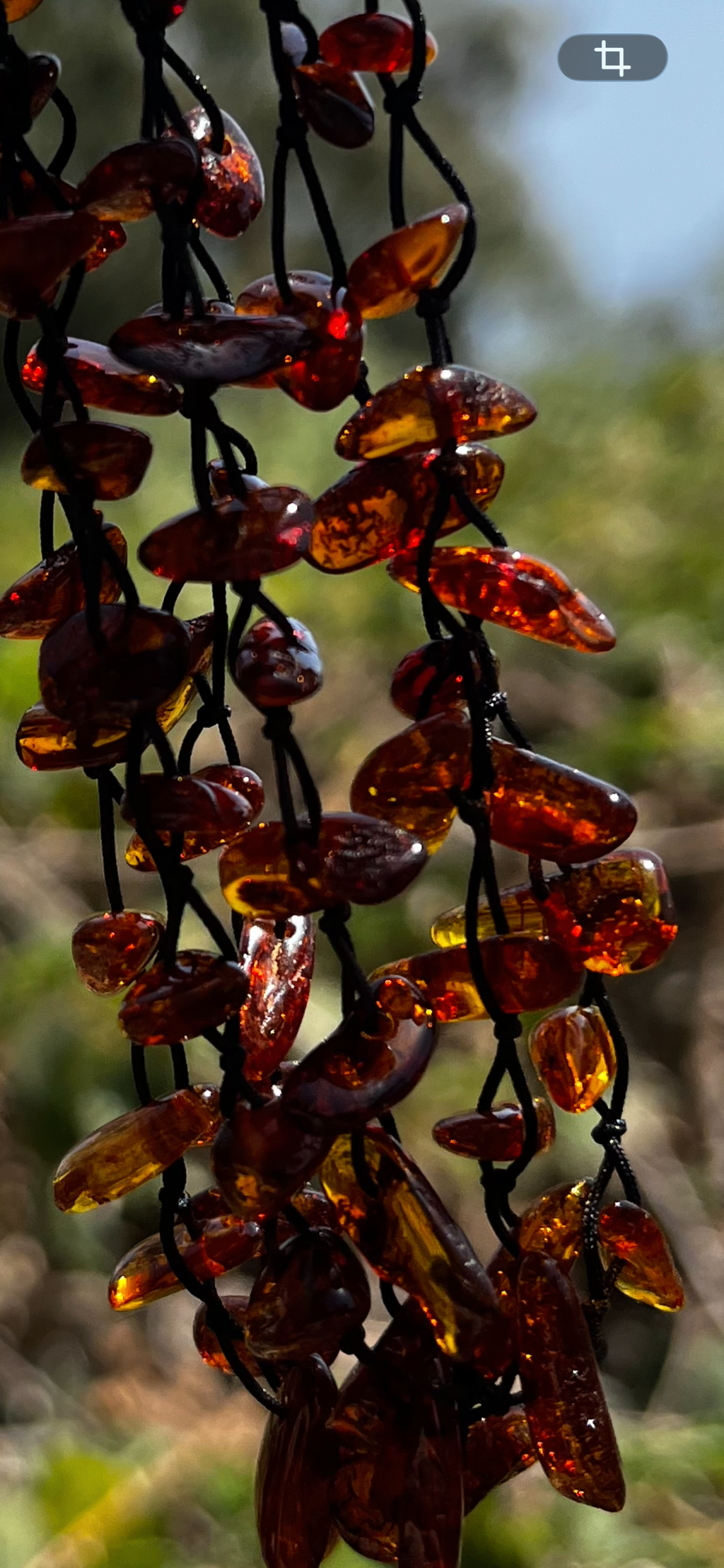 Handcrafted Cognac Baltic Amber Multi-Strand Statement Necklace
