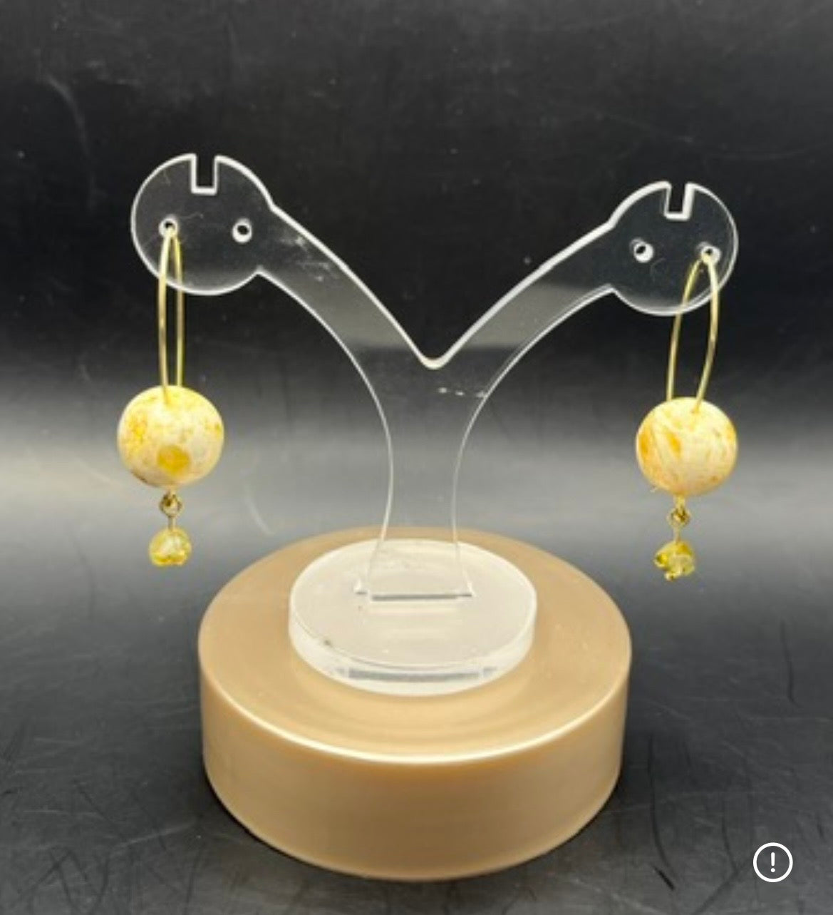 Handmade Baltic Amber French Wire Drop Earrings – Butterscotch Amber Sphere & Faceted Bead Drops (5 cm)